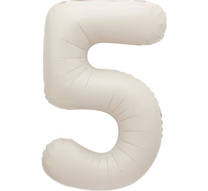 Nude Gold Foil Number Balloons 34"