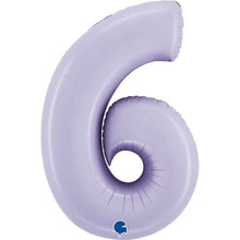 Large Lilac Inflated Foil Number Balloons