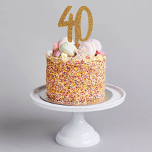 Gold Acrylic '40' Cake Topper