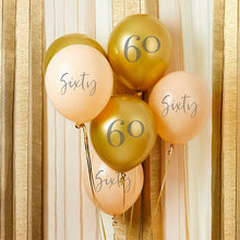 60th Birthday  Inflated Balloon Bouquet