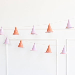 Pink Witch Hat Banner