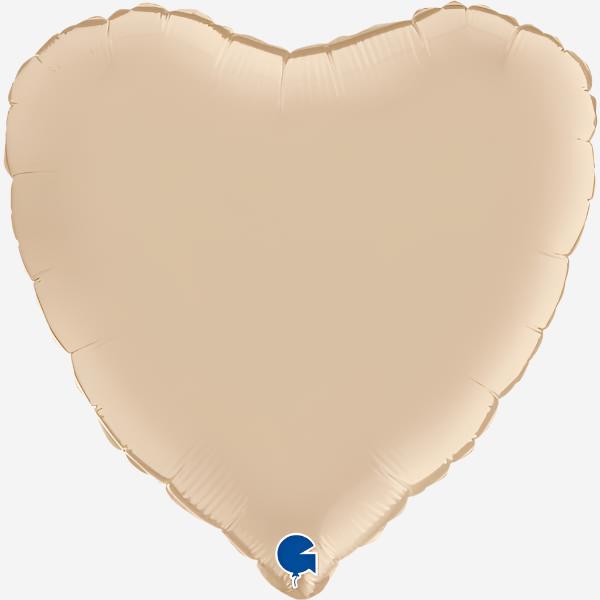 Nude Heart Inflated Foil Balloon