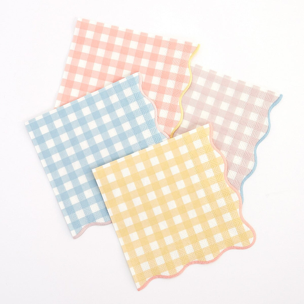 Gingham Large Napkins by Meri Meri