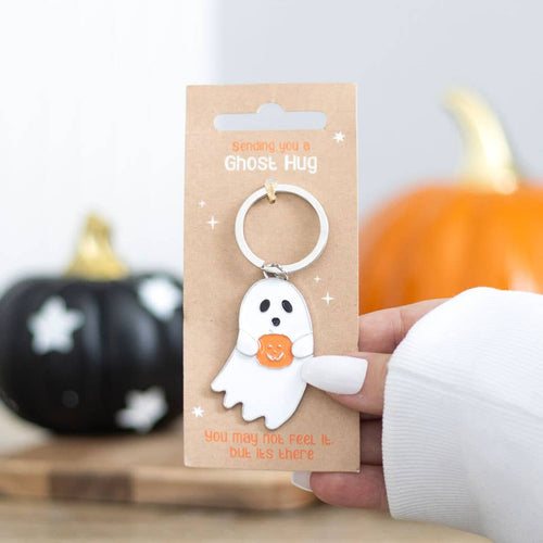 Ghost Hug Halloween Keyring