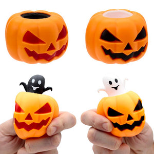 Squeezy Pumpkin Ghost Pop Out Toy