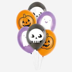 Hallo-ween Friends 9" Latex Balloons – Pack of 10 (Air Fill Only)