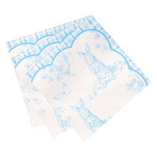 Playful Pierre Blue & White Paper Napkins - 20 Pack