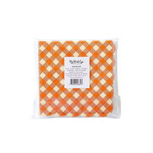 Harvest Gingham Cocktail Napkin