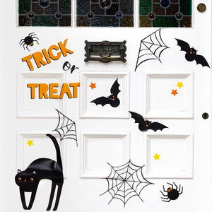 Halloween Reusable Door Stickers - 4 Pack