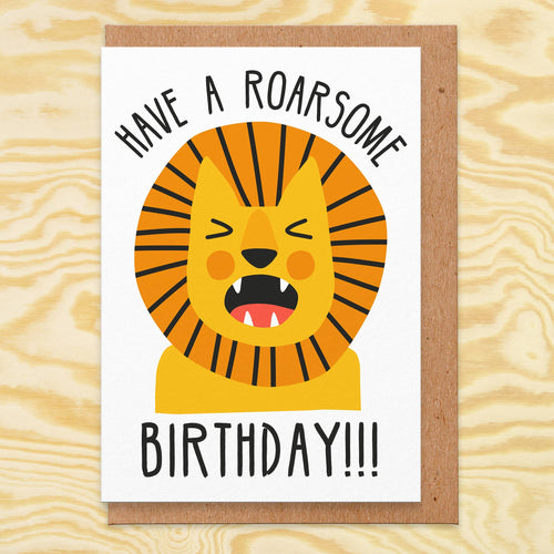 Roarsome Birthday Card