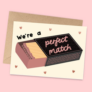 Perfect Match Valentines Card