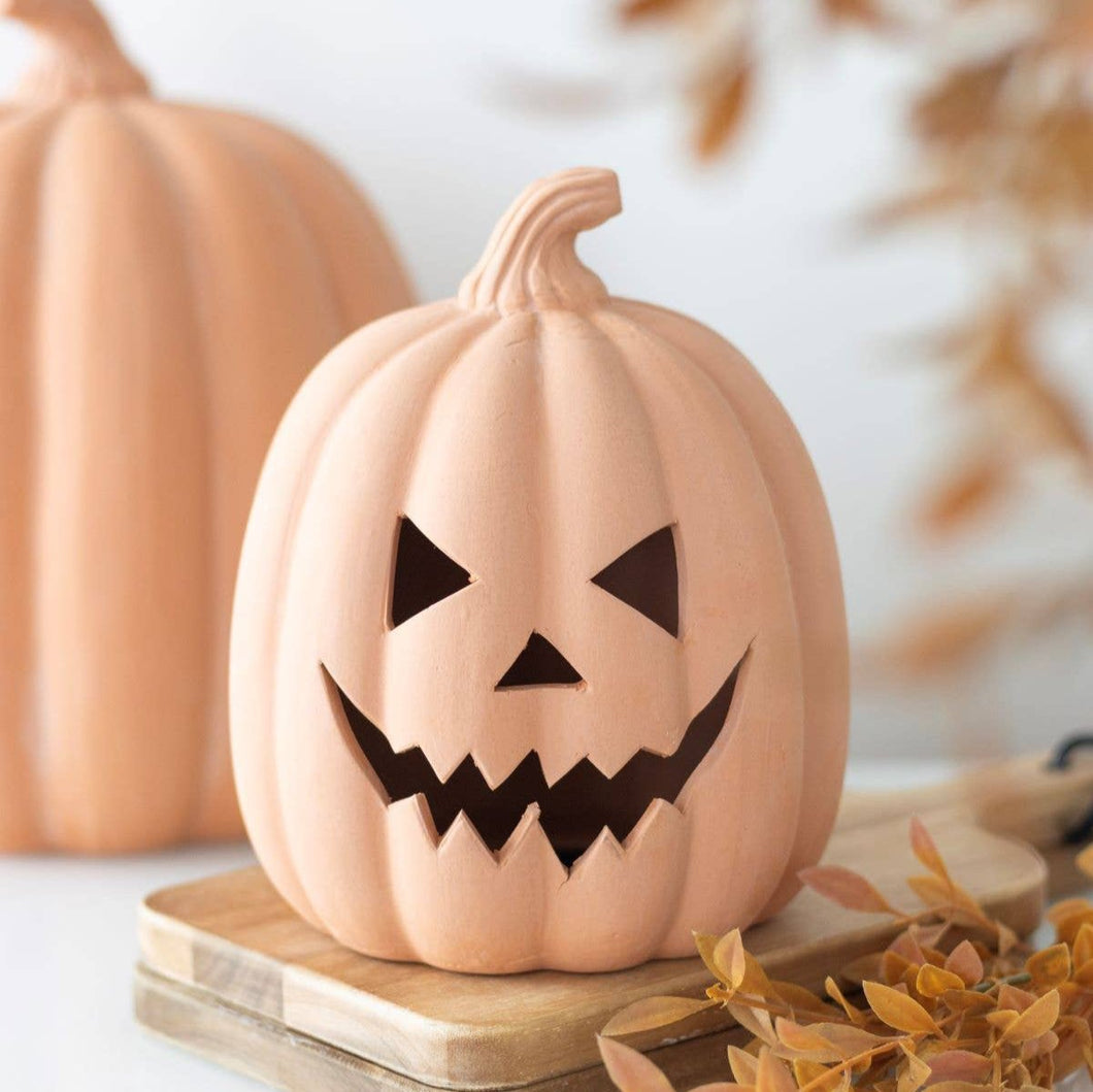 Terracotta Halloween Pumpkin Decoration