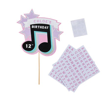 Personalised Musical Note Cake Topper With 3 Sticker Sheets: Default Title