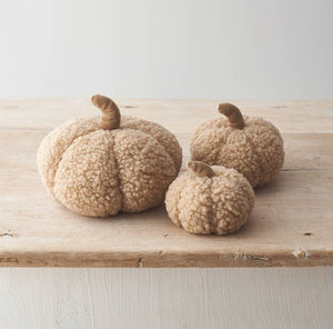 Natural Sherpa Pumpkin 15cm