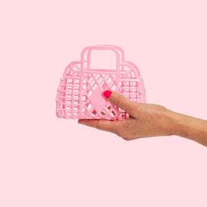 Retro Basket Jelly Bag - Mini | Bubblegum Pink