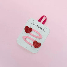 Love Heart Glitter Clips by Rockahula