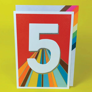 Age 5 Boy Card by Paper Salad