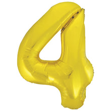 Gold Inflated Foil Number Balloons