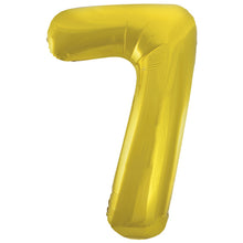 Gold Inflated Foil Number Balloons