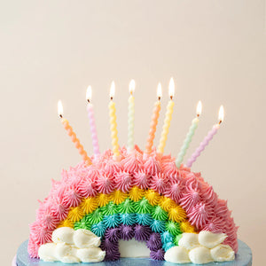 Pastel Twirl Birthday Candles