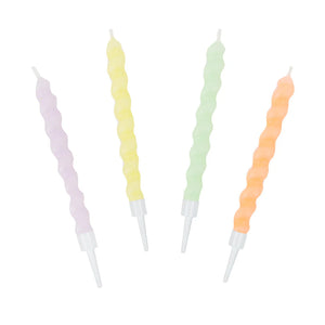 Pastel Twirl Birthday Candles