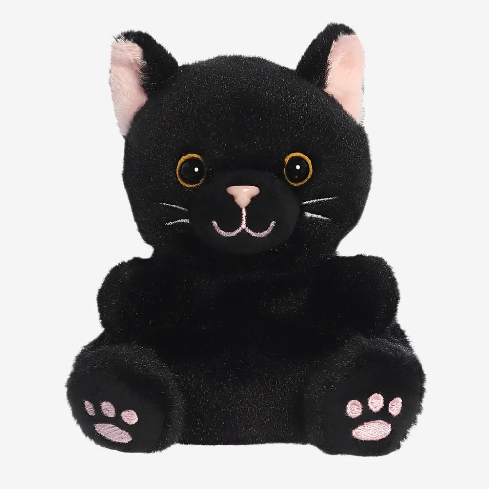 Palm Pals Twilight Black Cat Soft Toy