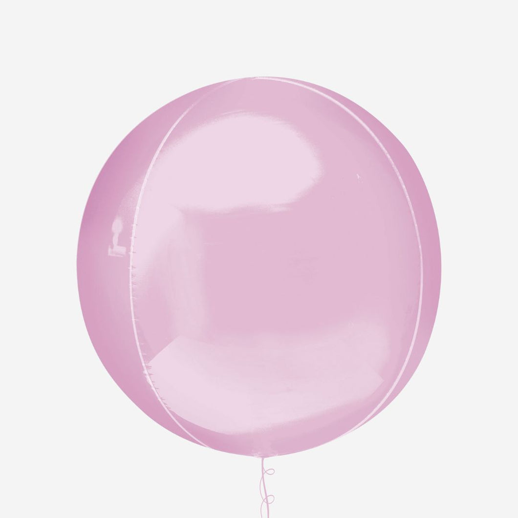 Pastel Pink Orbz Inflated Foil Balloon