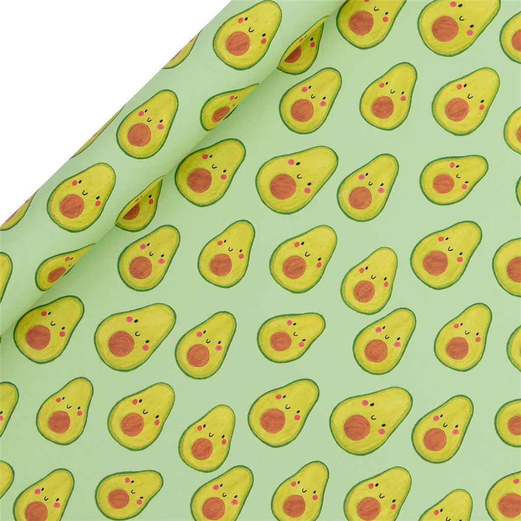 Cute Avocado Wrapping Paper Roll – The Balloon Works