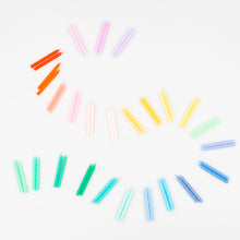 Rainbow Twisted Mini Candles (x50) - Meri Meri