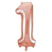 Rose Gold Inflated Foil Number Balloons