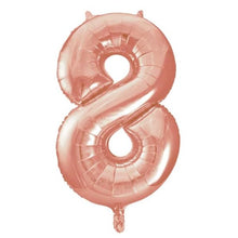 Rose Gold Inflated Foil Number Balloons