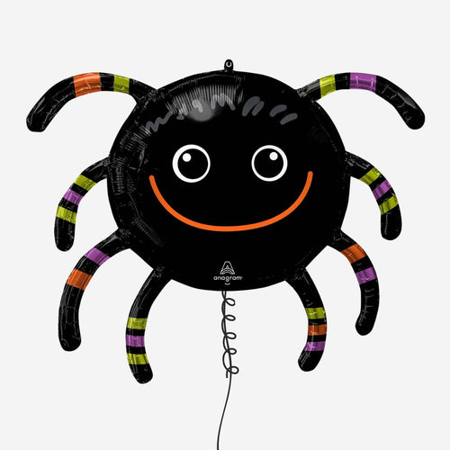 Smiley Spider Inflated Foil Balloon