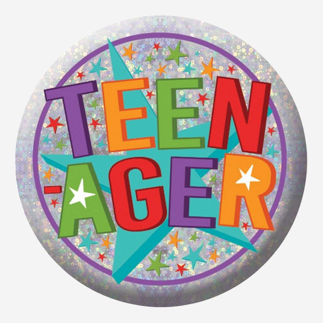 Teenager Holographic Birthday Badge