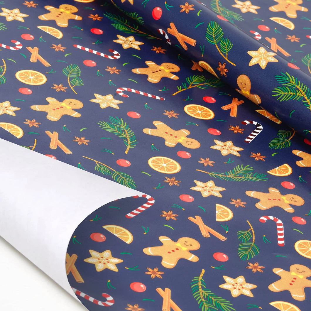 Gingerbread Christmas Wrapping Paper