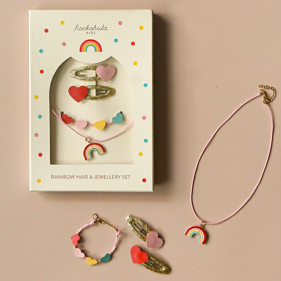 Vintage Rainbow Hair & Jewellery Set by Rockahula