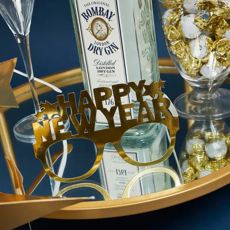 Happy New Year' Gold Glasses 10 Pack