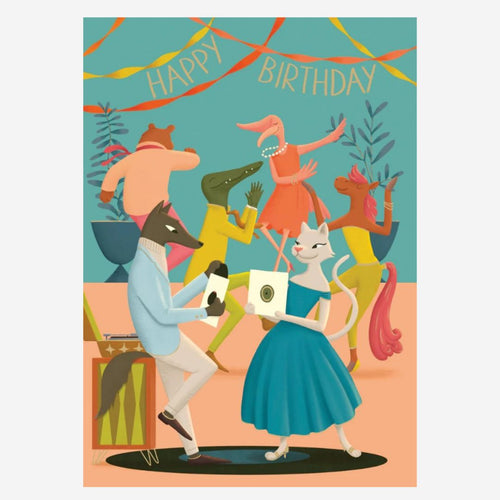 Menagerie Happy Birthday Card - Party Animals