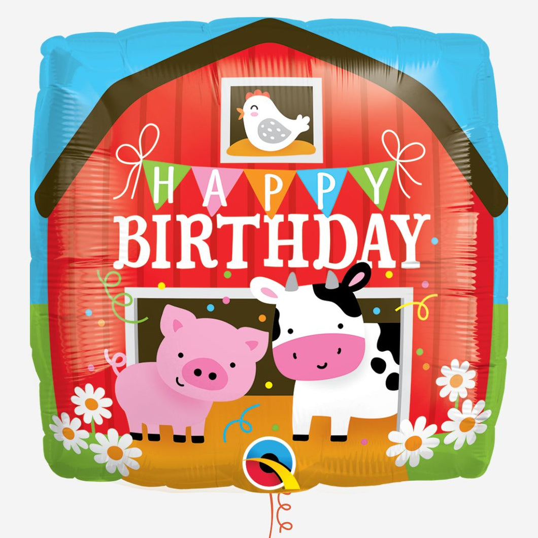 Farm Barnyard Birthday Inflated Foil Balloon