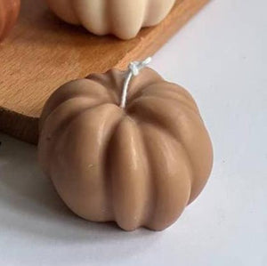 Light Brown Autumn  Pumpkin Candle