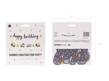 Happy Birthday Construction Vehicles Banner