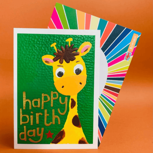 Birthday Giraffe Card by Paper Salad