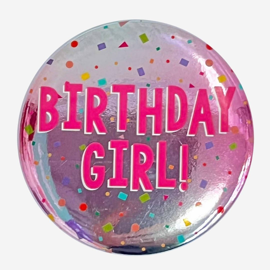 Confetti Birthday Girl Badge