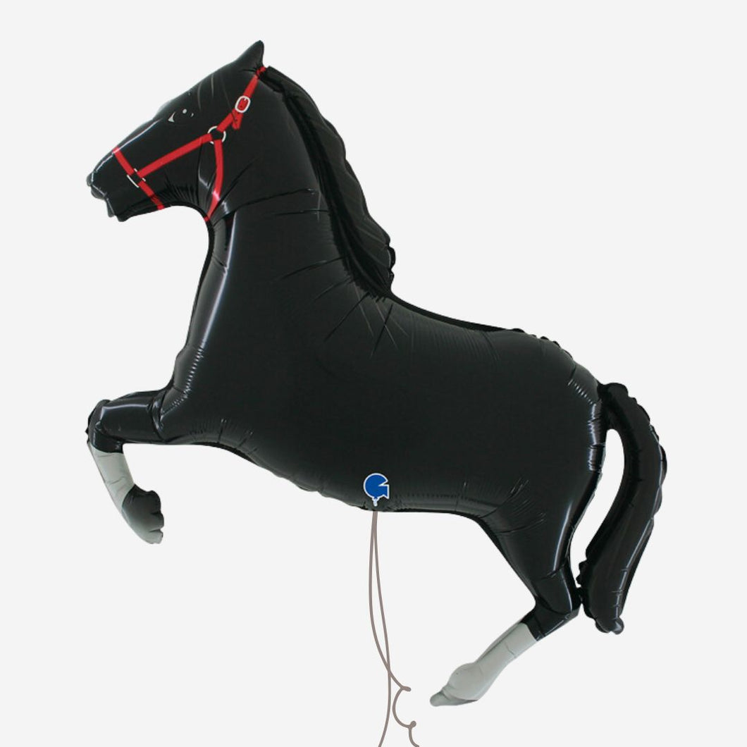 Black Horse Inflated Foil Balloon