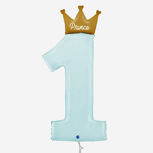 My 1st Birthday Prince Inflated Foil Balloon