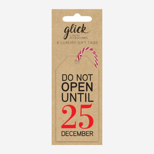 Do Not Open Christmas Gift Tag