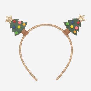 Velvet Christmas Tree Headband