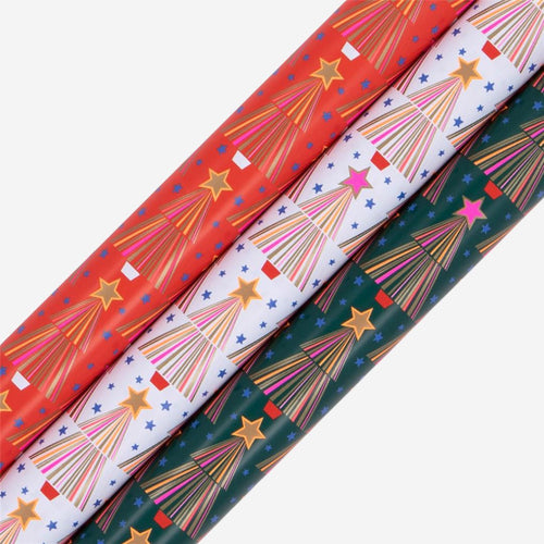 Wrapping Paper Roll Contemporary Christmas Tree 4m