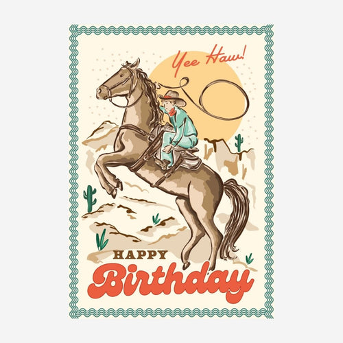 Yee Haw Birthday Card