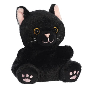 Palm Pals Twilight Black Cat Soft Toy