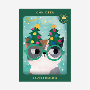 Cats In Hats Christmas Card Pack